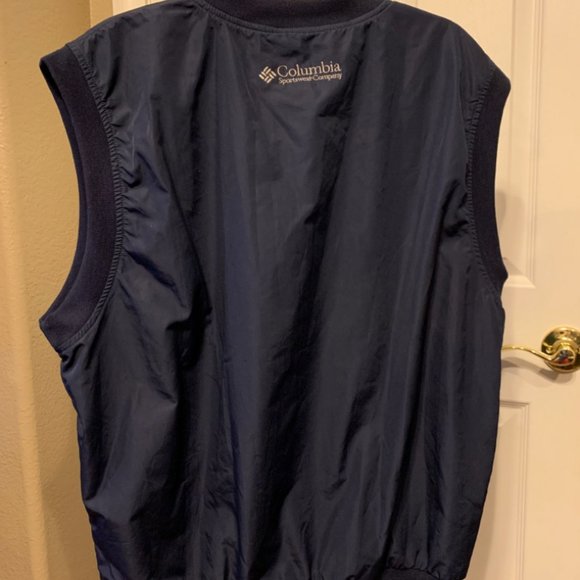 Columbia Golf Vest Bundle 2 Vests Blue & Beige Men’s Size Large - Picture 4 of 8